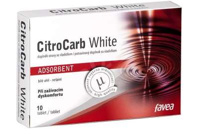 FAVEA CITROCARB белый активированный уголь, 10 таблеток